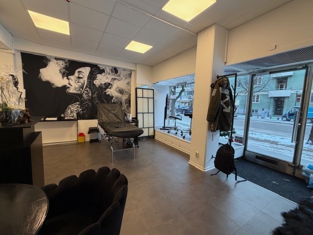 Järnvägsgatan 11, liten butikslokal på norr